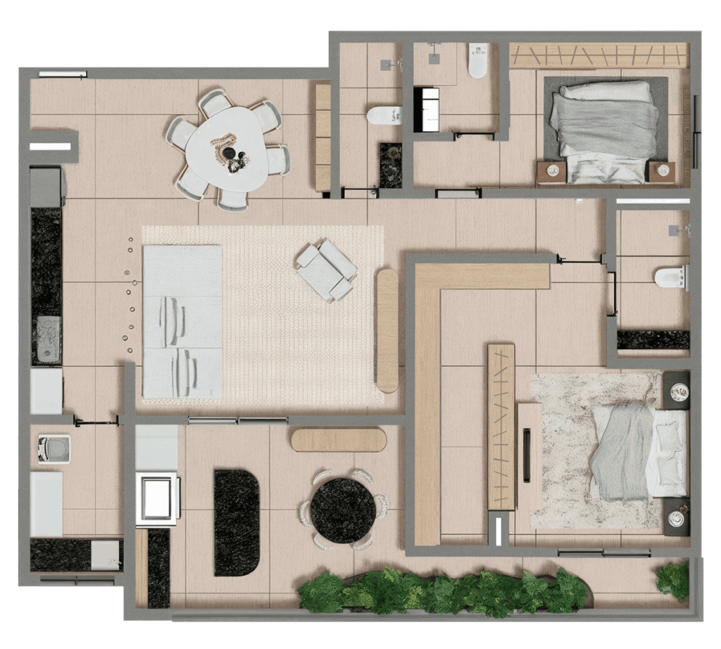 Planta Apartamento Diferenciado