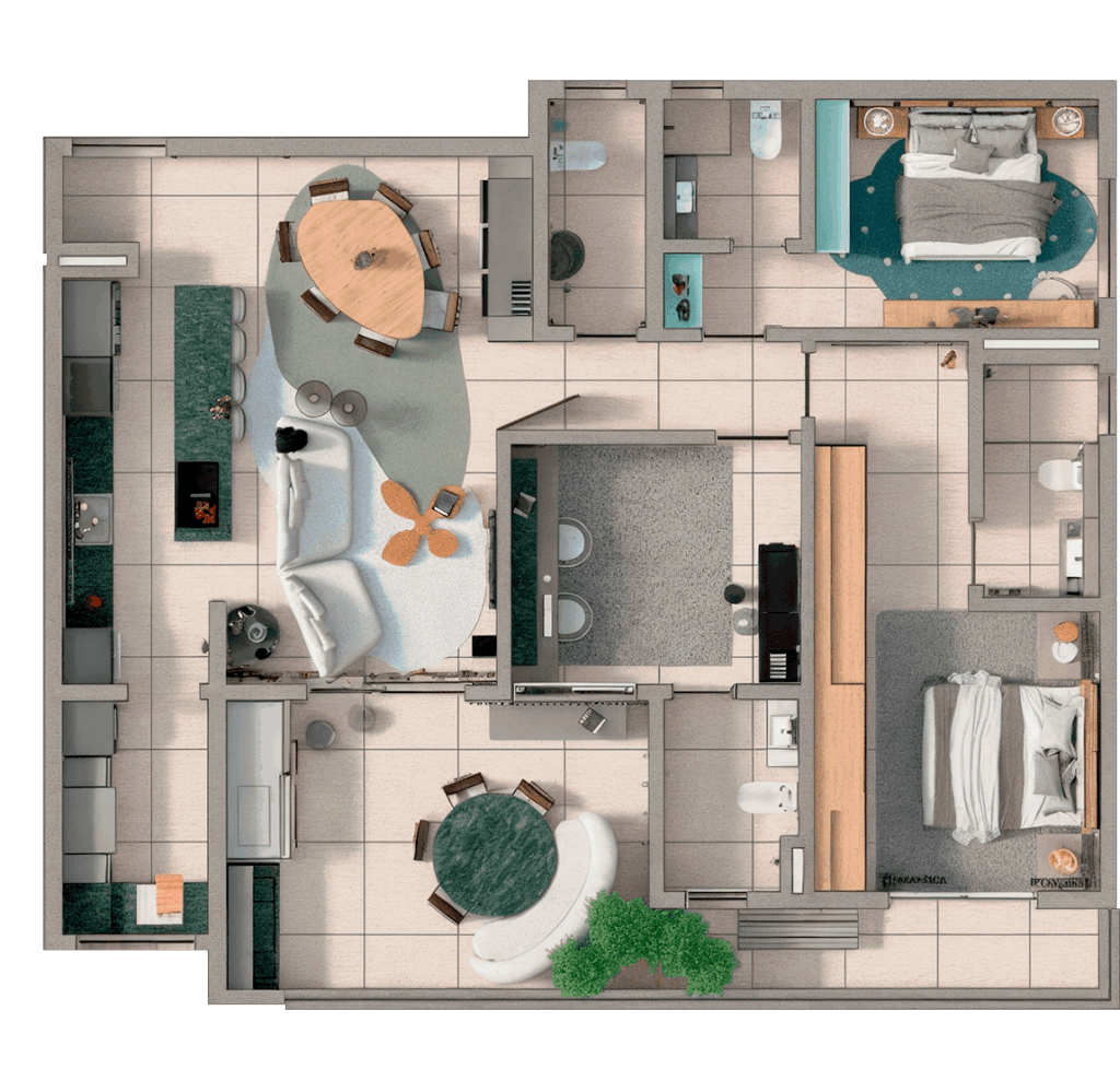Planta Apartamento Tipo